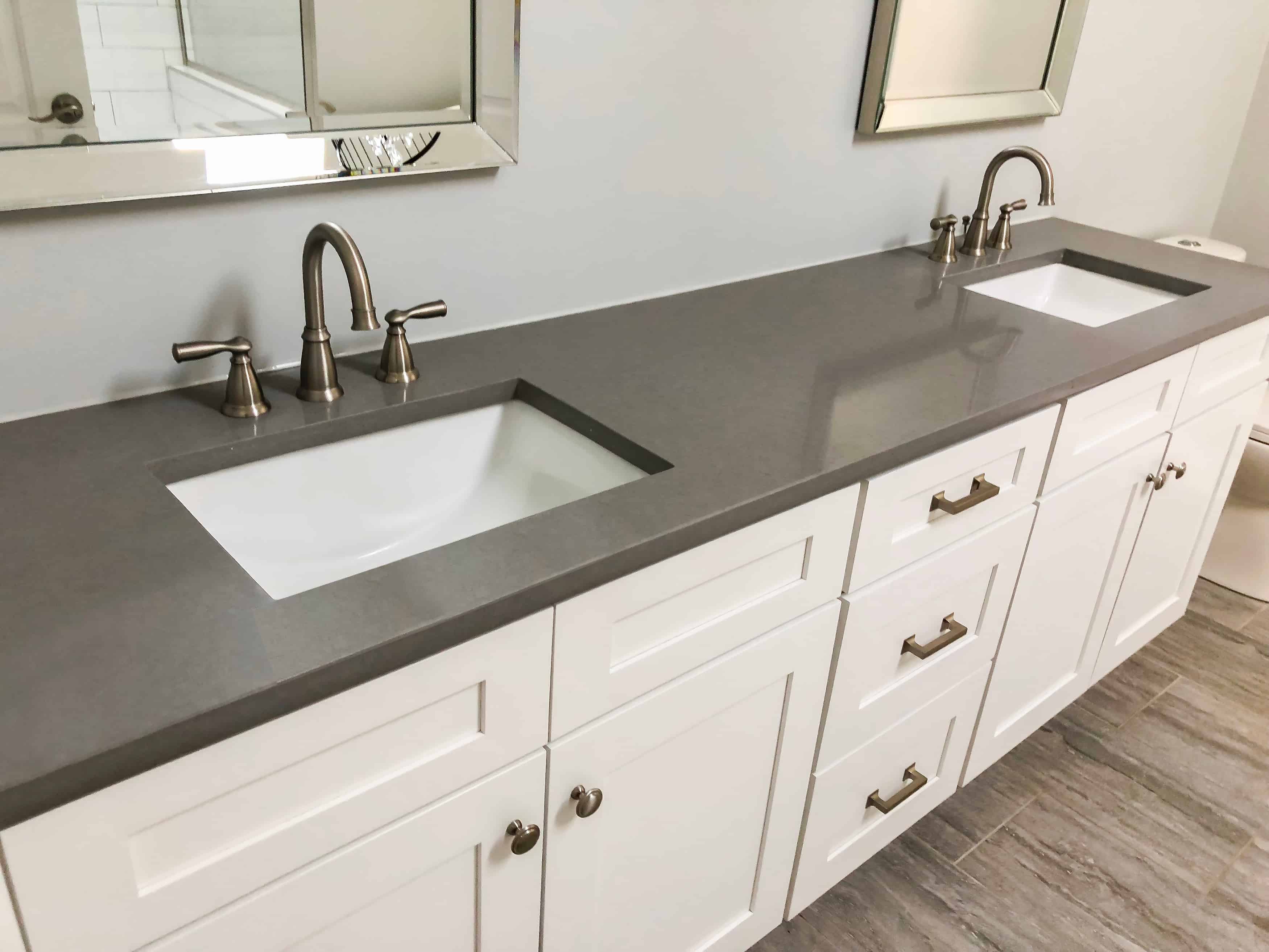 48 bathroom vanity with quartz top