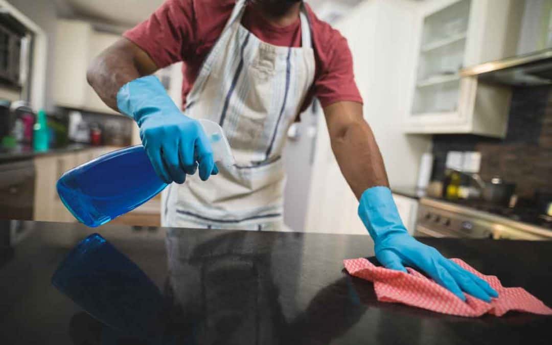 get stains out of marble countertops