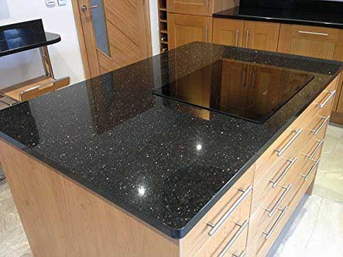 black galaxy granite countertop