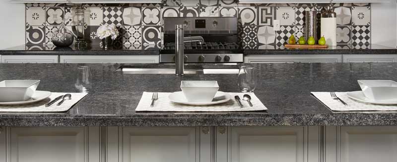 steel gray granite countertops kitchen