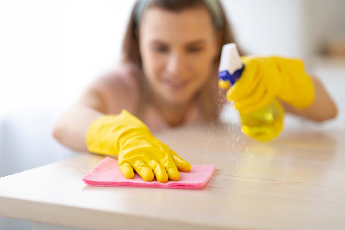 how to disinfect quartz counters